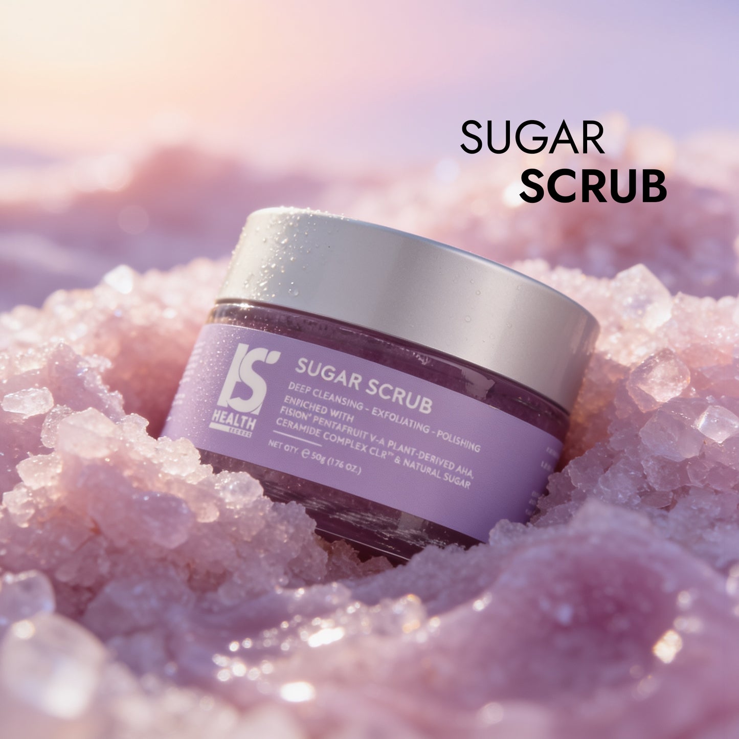 Sugar Scrub with Fision® PentaFruit V, Ceramide Complex CLR™, and Natural Sugar