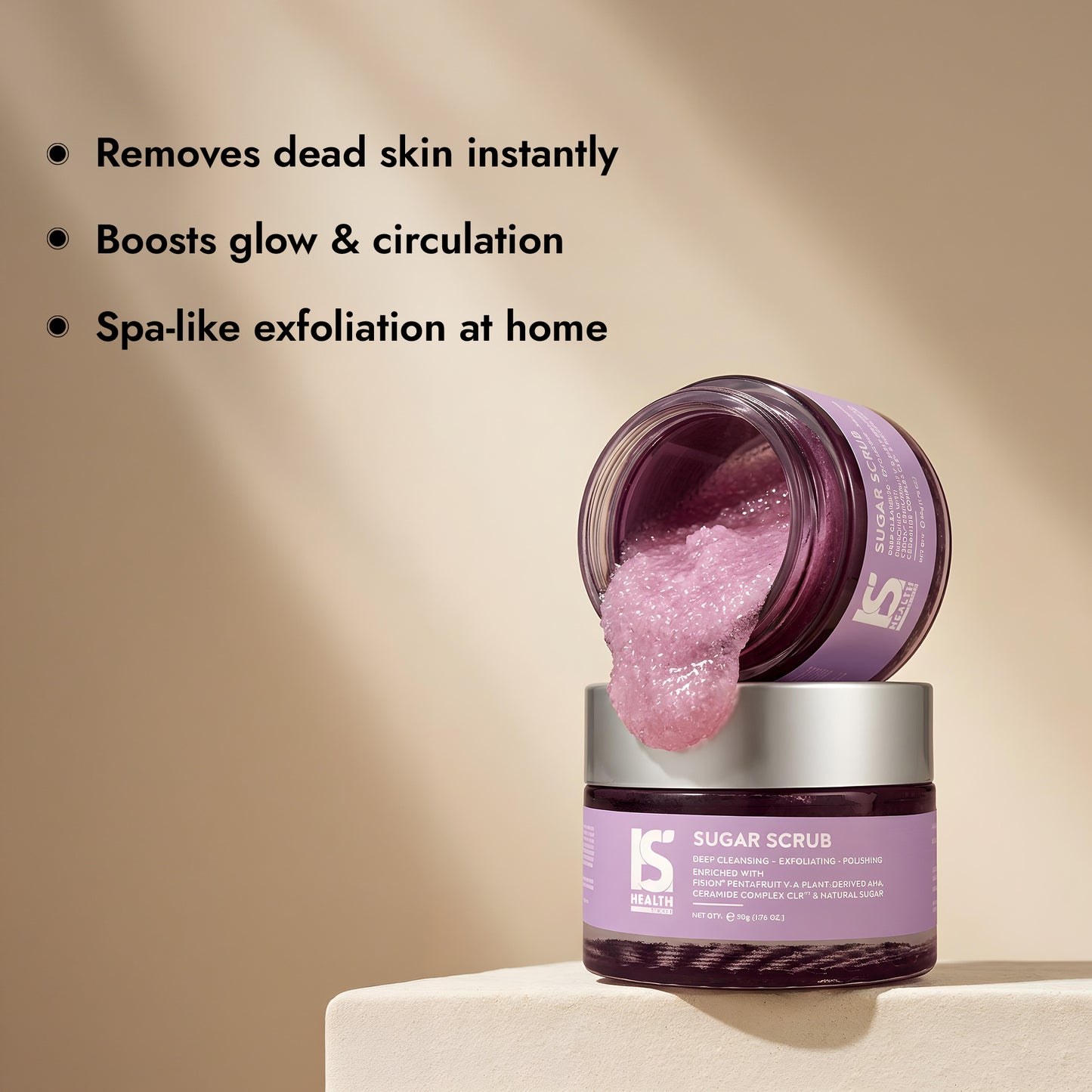 Sugar Scrub with Fision® PentaFruit V, Ceramide Complex CLR™, and Natural Sugar