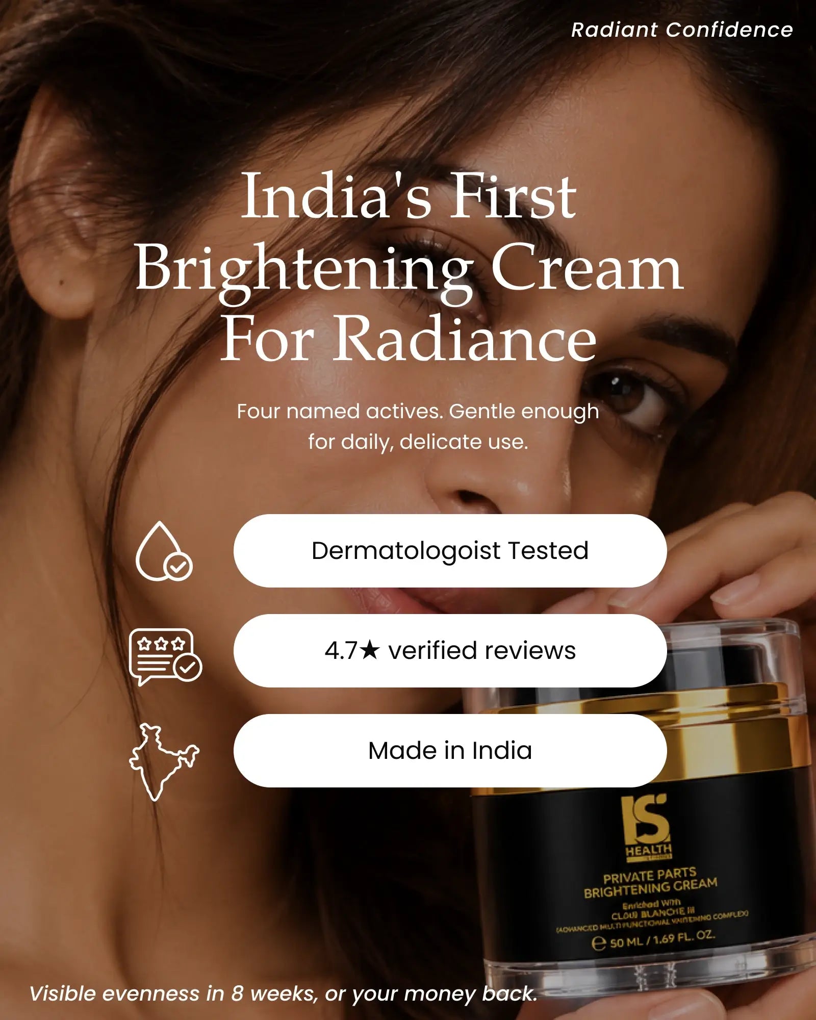 India's First Advanced Private Parts Brightening Cream