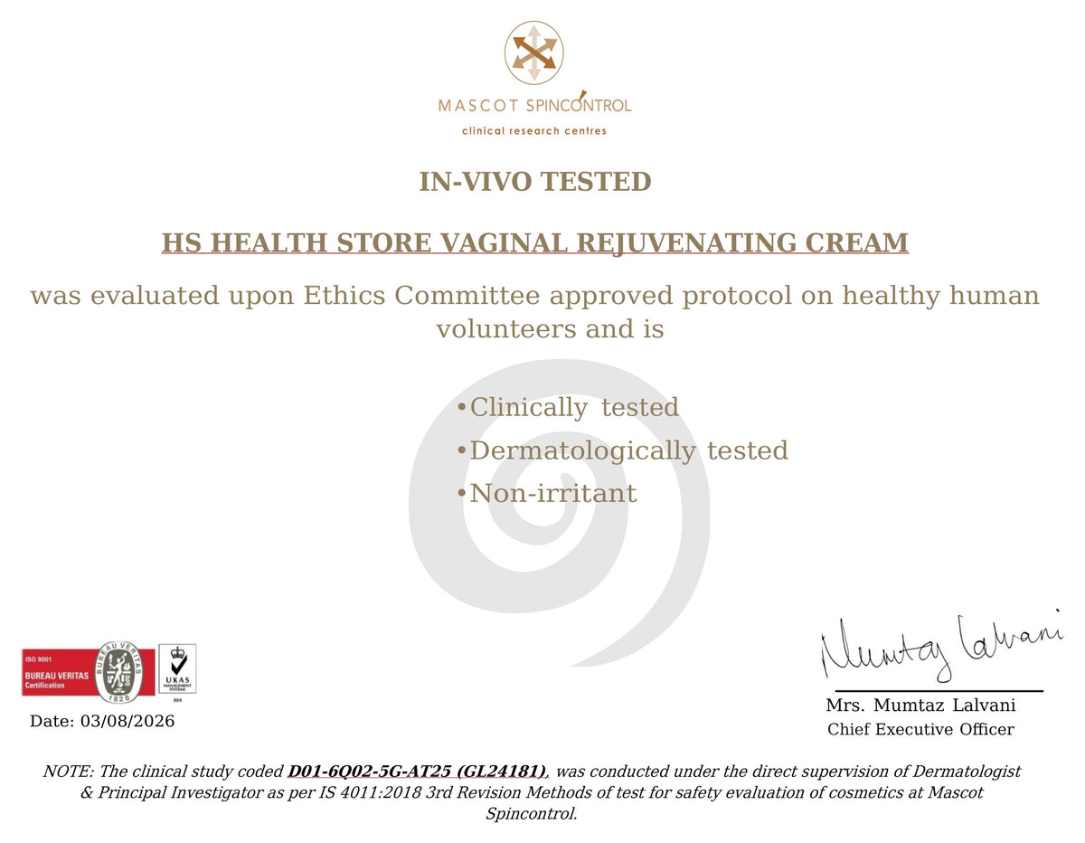 India's First Vaginal Rejuvenating Cream infused with Potent Manjakani & Witch Hazel